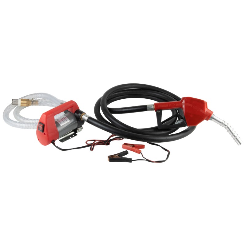 WDK-DYB40HT(24V) Насос перекачки топлива электрический 24В, заправочный раздаточный пистолет, комплект шлангов