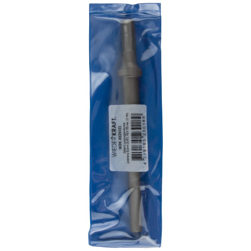 WDK-HX24133 Зубило цилиндрическое диаметр 9,3 мм (3/8"), HEX 165 мм, Cr-Mo, WiederKraft WDK-HX24133 Зубило цилиндрическое диаметр 9,3 мм (3/8"), HEX 165 мм, Cr-Mo, WiederKraft