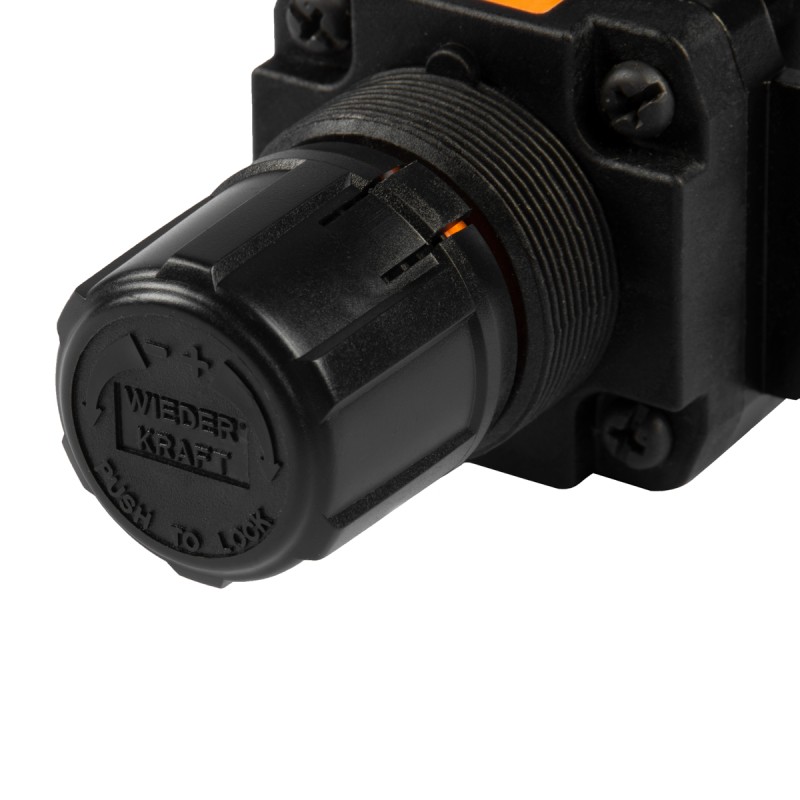 WDK-7340 Регулятор давления с манометром для пневматической системы 1/2", WiederKraft WDK-7340 Регулятор давления с манометром для пневматической системы 1/2", WiederKraft