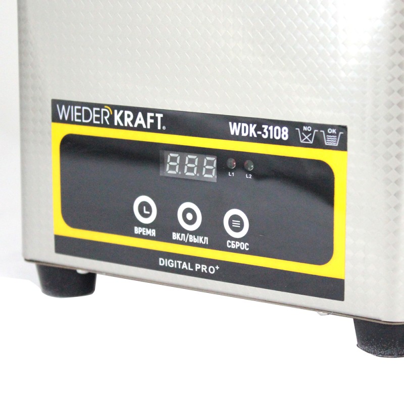 WDK-3108 Ультразвуковая мойка без подогрева, 0.8 л, WiederKraft WDK-3108 Ультразвуковая мойка без подогрева, 0.8 л, WiederKraft