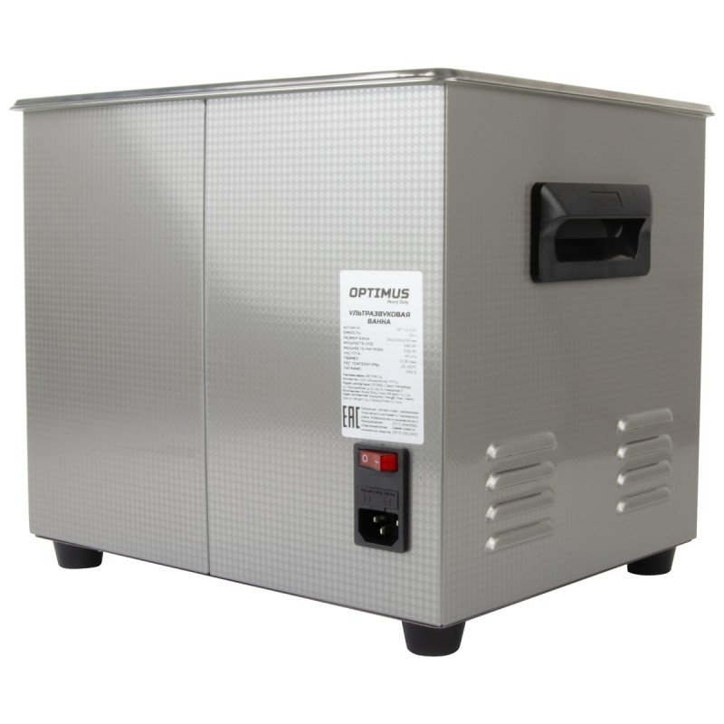 OPT-UC100 Ультразвуковая мойка с подогревом 10 л, OPTIMUS OPT-UC100 Ультразвуковая мойка с подогревом 10 л, OPTIMUS