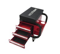 WDK-86032 Табурет механика с 3 инструментальными ящиками, г/п 110 кг