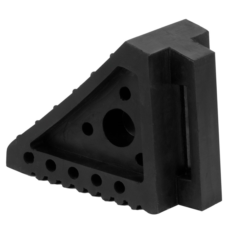 WDK-88002  Противооткатный упор резиновый, для грузовых автомобилей. Размеры 200х150х100 мм., WiederKraft