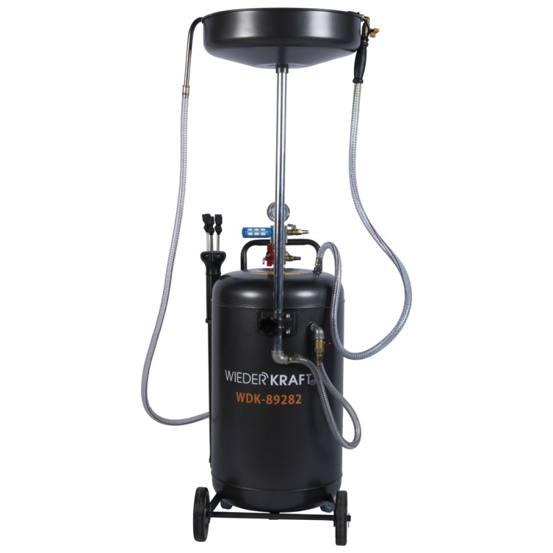 WDK-89282 Маслосменная установка 80 л c воронкой и откачкой через щуп, WiederKraft WDK-89282 Маслосменная установка 80 л c воронкой и откачкой через щуп, WiederKraft