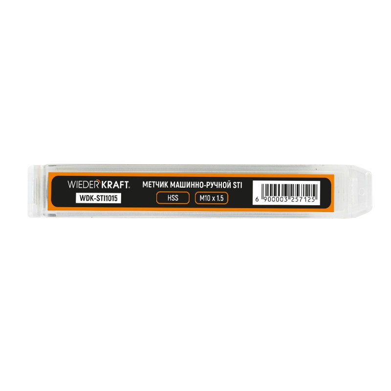 WDK-STI1015 Метчик STI для резьбовых вставок M10X1,5, HSS, WiederKraft WDK-STI1015 Метчик STI для резьбовых вставок M10X1,5, HSS, WiederKraft