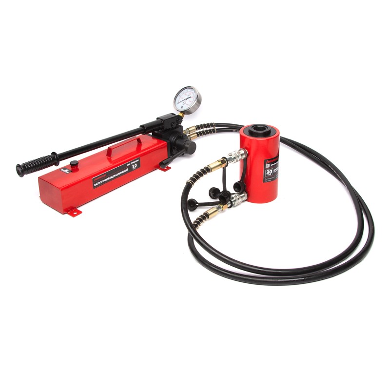 HRH-CY0800015 Гидравлический цилиндр (домкрат) с полым штоком, двухполостной 30 т, ход 100 мм, HARRISON