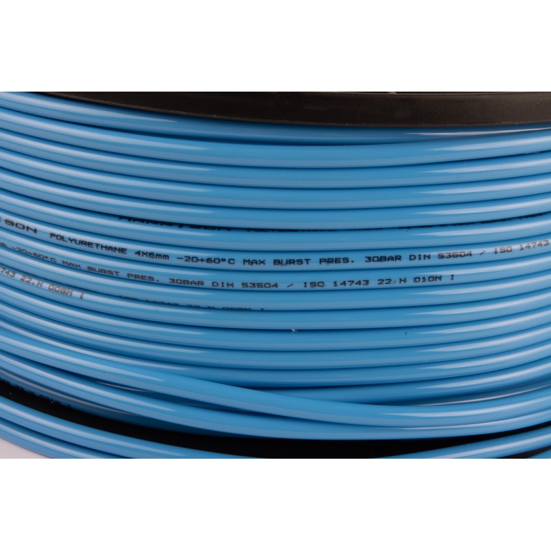 HUS0406-BS Трубка синяя Harrison PU 4х6 мм, длина 200 м,