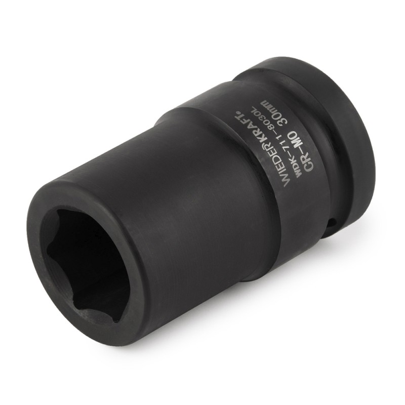 WDK-711-8030L Головка торцева ударная глубокая 1", 6 граней, 30 мм, WiederKraft WDK-711-8030L Головка торцева ударная глубокая 1", 6 граней, 30 мм, WiederKraft