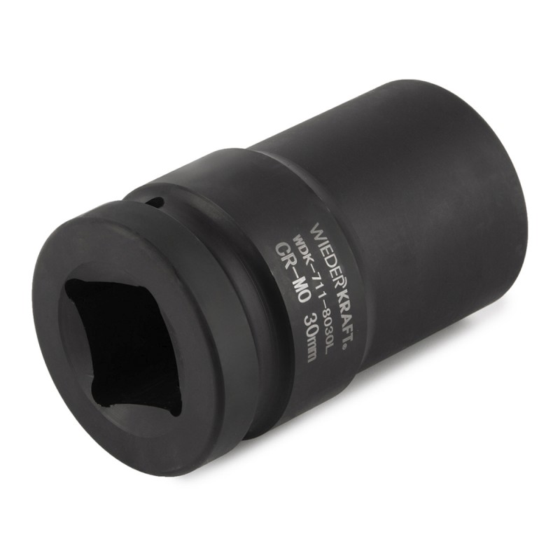 WDK-711-8030L Головка торцева ударная глубокая 1", 6 граней, 30 мм, WiederKraft WDK-711-8030L Головка торцева ударная глубокая 1", 6 граней, 30 мм, WiederKraft