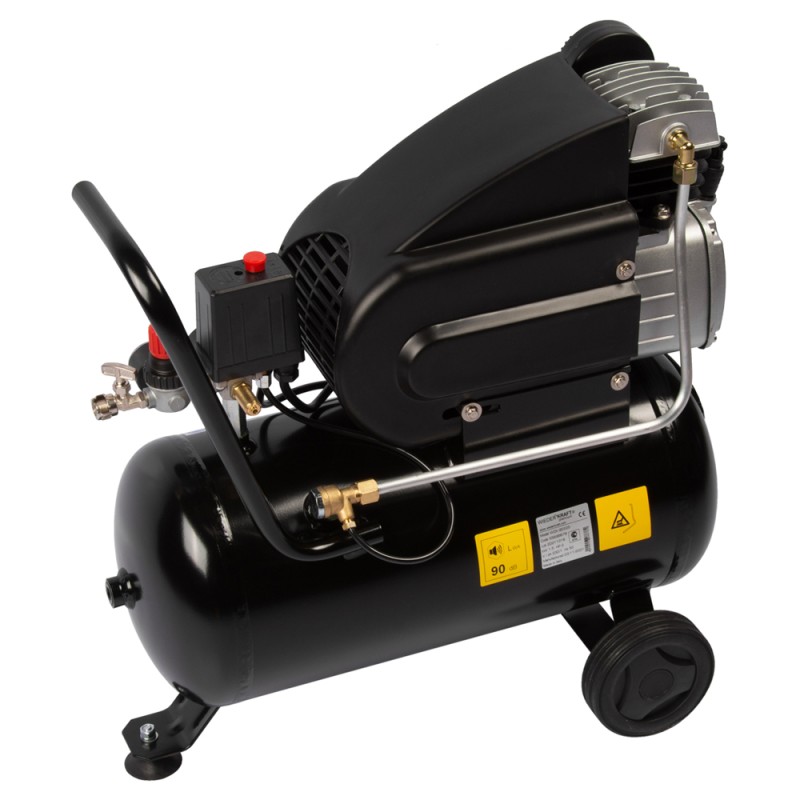 WDK-90225 Масляный поршневой компрессор с прямым приводом:225 л/мин, 8 бар; 220В/1,5 кВт, 24 л, WiederKraft WDK-90225 Масляный поршневой компрессор с прямым приводом:225 л/мин, 8 бар; 220В/1,5 кВт, 24 л, WiederKraft