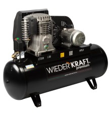 WDK-92060  Масляный поршневой компрессор с ременным приводом 606 л/мин, 11 бар, 200 л