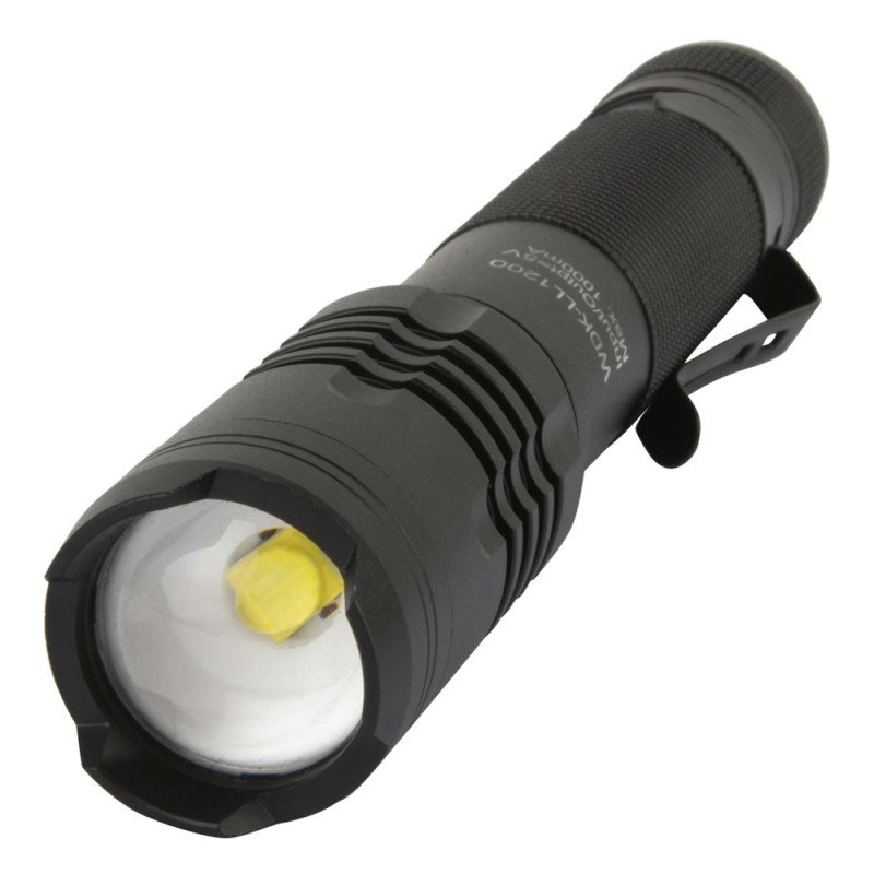 WDK-LL1200 Фонарь линзовый светодиодный ручной, 1200 Лм, 2000 мАч, WiederKraft