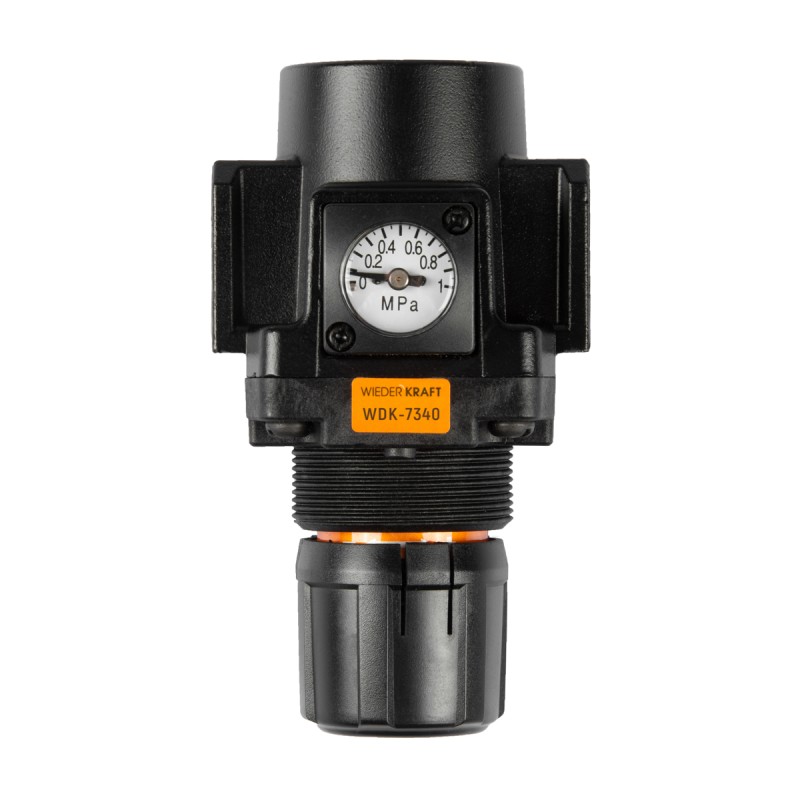 WDK-7340 Регулятор давления с манометром для пневматической системы 1/2", WiederKraft WDK-7340 Регулятор давления с манометром для пневматической системы 1/2", WiederKraft