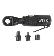 WDK-21340 Пневматическая трещотка со сменными приводами 1/4", 3/8", привод для бит 1/4" (6,3 мм)