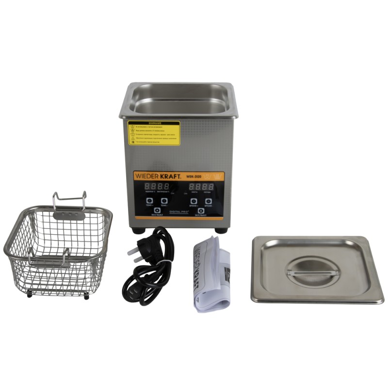 WDK-3120 Ультразвуковая мойка с подогревом, 2 л, WiederKraft WDK-3120 Ультразвуковая мойка с подогревом, 2 л, WiederKraft