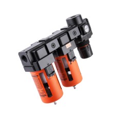 WDK-70740 Блок подготовки воздуха 1/2" двухступенчатый с влагомаслоотделителем, регулятором и маноме
