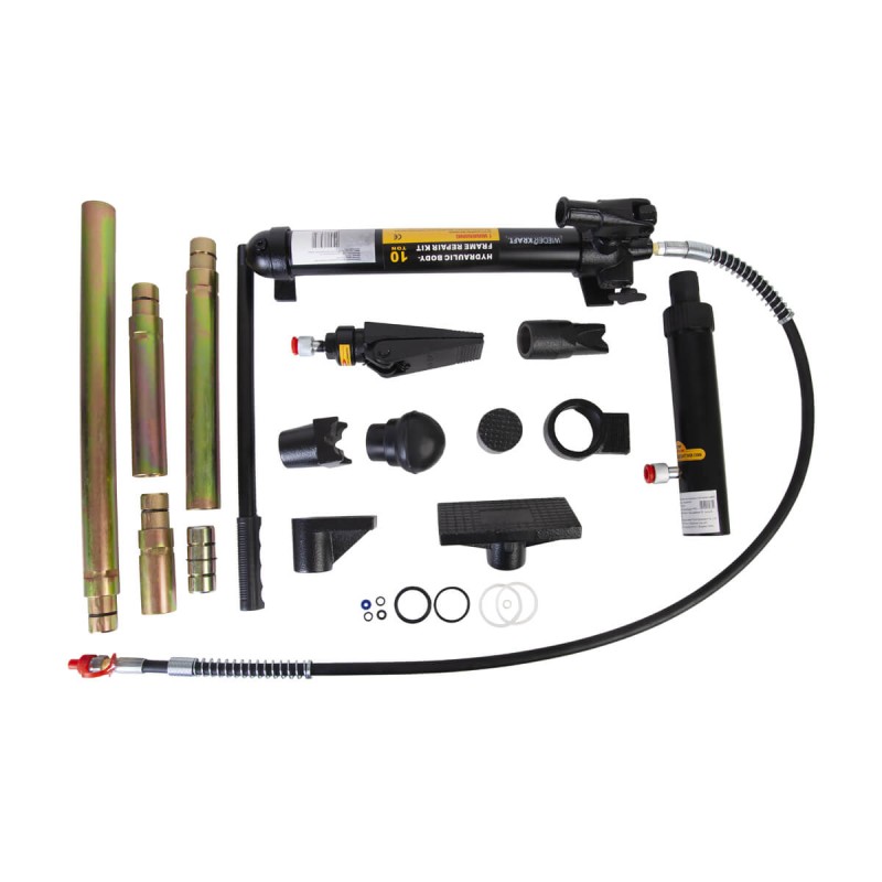 WDK-87110 Набор гидравлический для кузовного ремонта с усилием 10 т, WiederKraft WDK-87110 Набор гидравлический для кузовного ремонта с усилием 10 т, WiederKraft