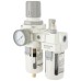AC4010-04 Блок подготовки воздуха 1/2" с фильтром, манометром, маслораспылителем и регулятором давле, OPTIMUS