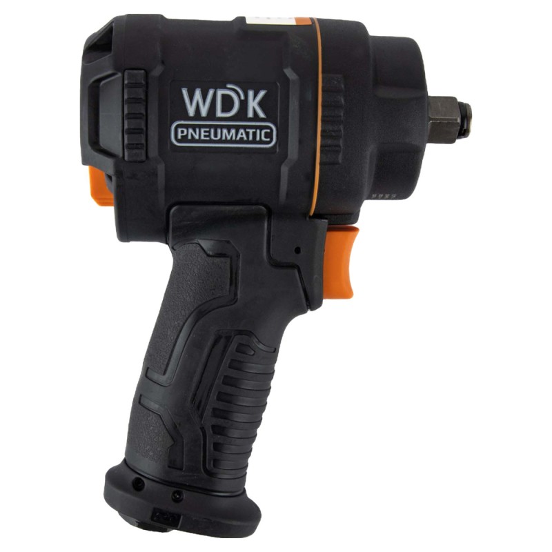 WDK-20425S Гайковерт пневматический ударный, композитный корпус, привод 1/2", 1200 Нм