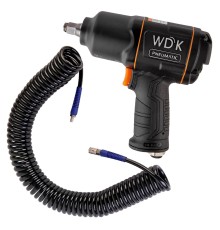 Пневматический ударный гайковерт со спиральным шлангом 1/2" WDK-20440H10