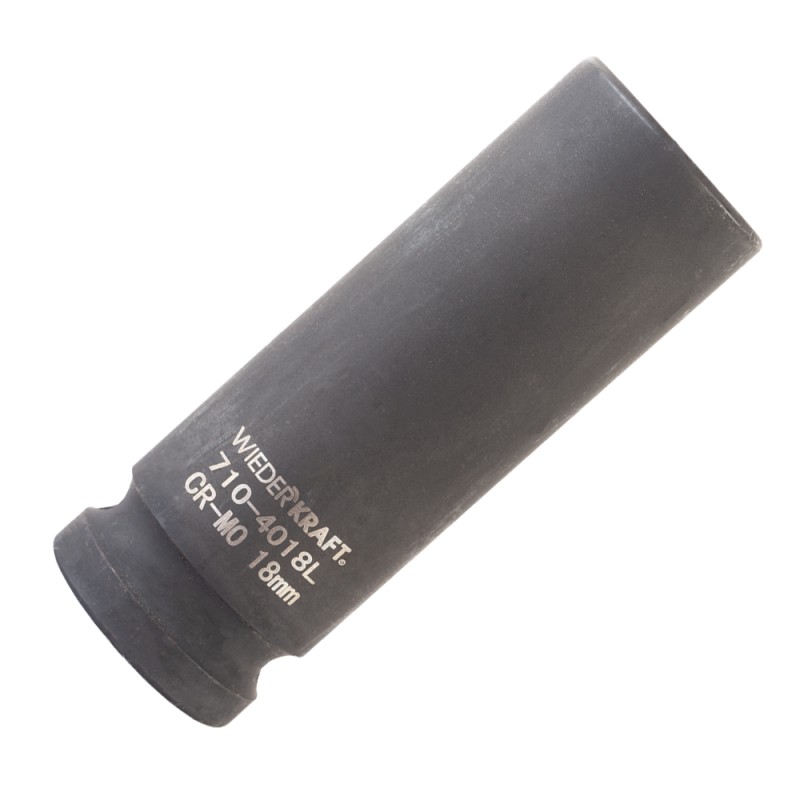 WDK-710-4018L Головка торцевая ударная глубокая 1/2", 6 граней, 18 мм, WiederKraft WDK-710-4018L Головка торцевая ударная глубокая 1/2", 6 граней, 18 мм, WiederKraft