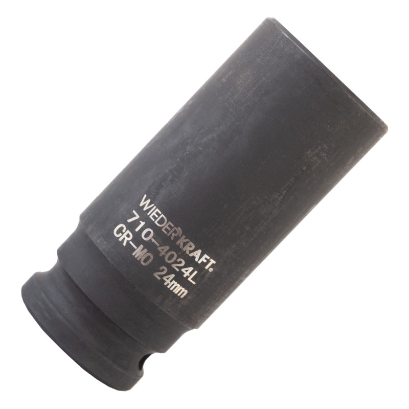 WDK-710-4024L Головка торцевая ударная глубокая 1/2", 6 граней, 24 мм, WiederKraft WDK-710-4024L Головка торцевая ударная глубокая 1/2", 6 граней, 24 мм, WiederKraft