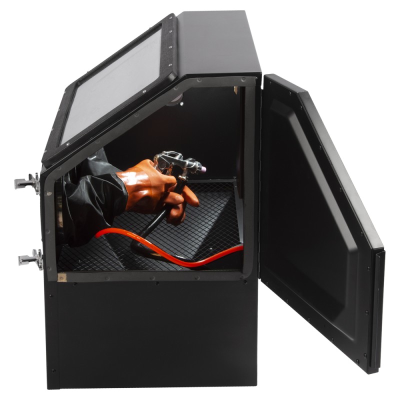 WDK-83110D Камера пескоструйная 110 л, в комплекте с абразивом, WiederKraft