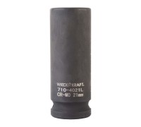 WDK-710-4021L   Головка торцевая ударная глубокая 1/2", 6 граней, 21 мм