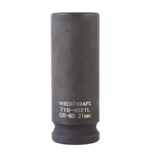 WDK-710-4021L   Головка торцевая ударная глубокая 1/2", 6 граней, 21 мм