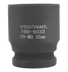 WDK-760-6032 Головка ударная 3/4", 6 граней, 32 мм