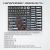 OPT-917P Тележка инструментальная, 7 полок с набором инструментов, пластиковая столешница