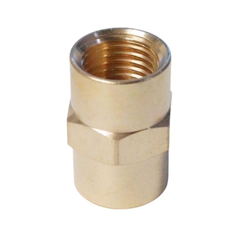 WDK-214FB Адаптер, резьба 1/4"-1/4" PT, F-F (внутренний), латунь WDK-214FB Адаптер, резьба 1/4"-1/4" PT, F-F (внутренний), латунь