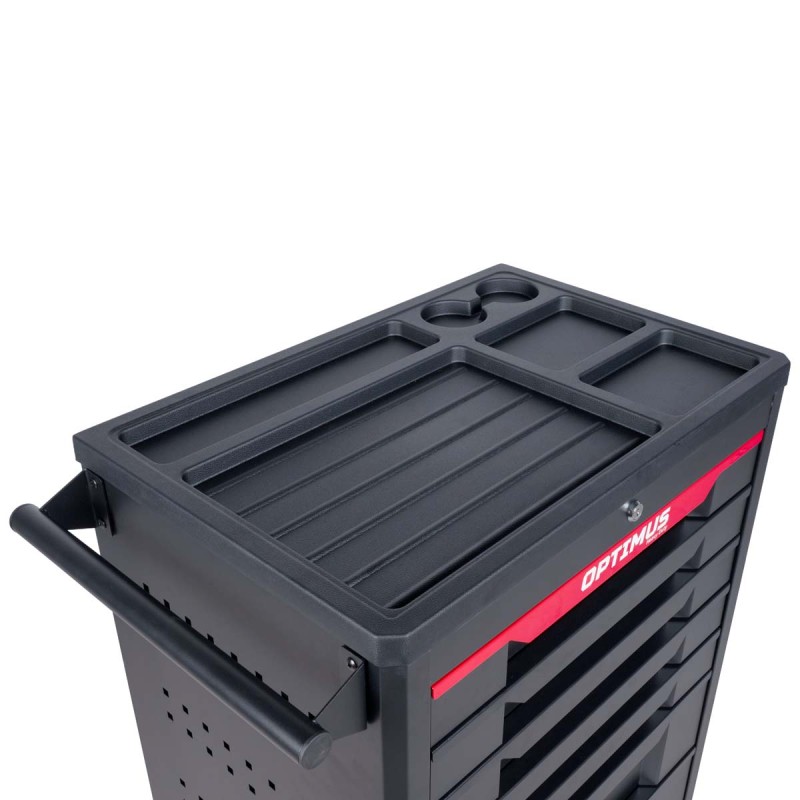 Тележка инструментальная 7 полок с набором инструментов, пластиковая столешниц OPTIMUS OPT-717P, OPTIMUS Тележка инструментальная 7 полок с набором инструментов, пластиковая столешниц OPTIMUS OPT-717P, OPTIMUS