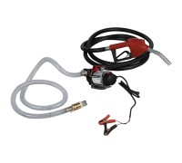 WDK-DYB50HT Электрический насос для раздачи топлива, 300 Вт, раздаточный шланг 2 м, резиновый шланг 4 м с латунным фитингом