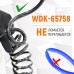 WDK-65758 Шланг пневматический спиральный с БРС, 6.5х10 мм, 8 м, WiederKraft