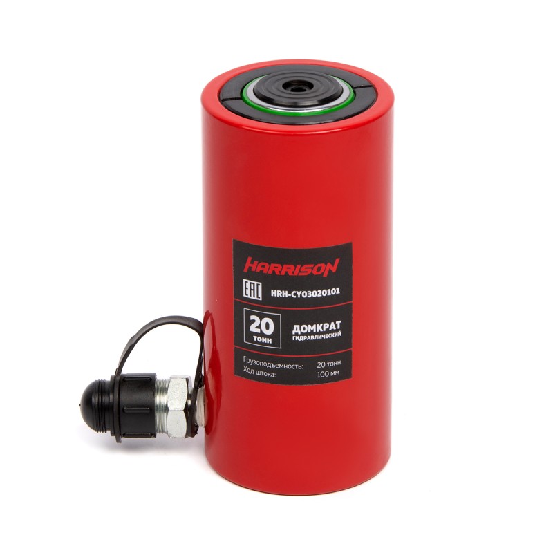 HRH-CY03020101 Гидравлический цилиндр (домкрат), однополостной 20 т, ход 100 мм, HARRISON