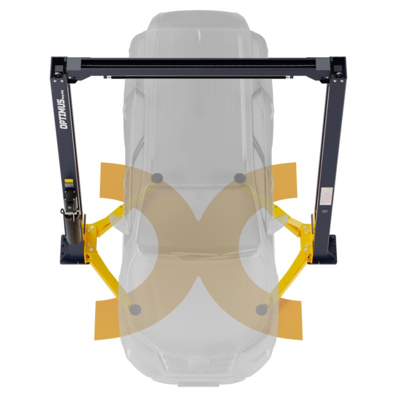 OPT-5W (380V) Подъемник двухстоечный, верхняя синхронизация, г/п 4 т, 115-1945 мм, 380В, OPTIMUS OPT-5W (380V) Подъемник двухстоечный, верхняя синхронизация, г/п 4 т, 115-1945 мм, 380В, OPTIMUS