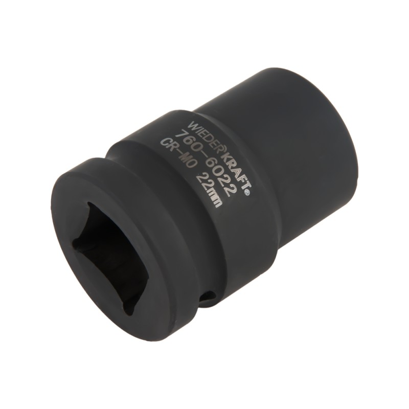 WDK-760-6022 Головка ударная 3/4", 6 граней, 22 мм, WiederKraft WDK-760-6022 Головка ударная 3/4", 6 граней, 22 мм, WiederKraft