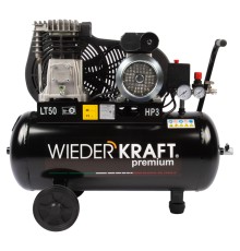 WDK-90532  Масляный поршневой компрессор с ременным приводом:320 л/мин, 9 бар; 220 В, ресивер 50 л