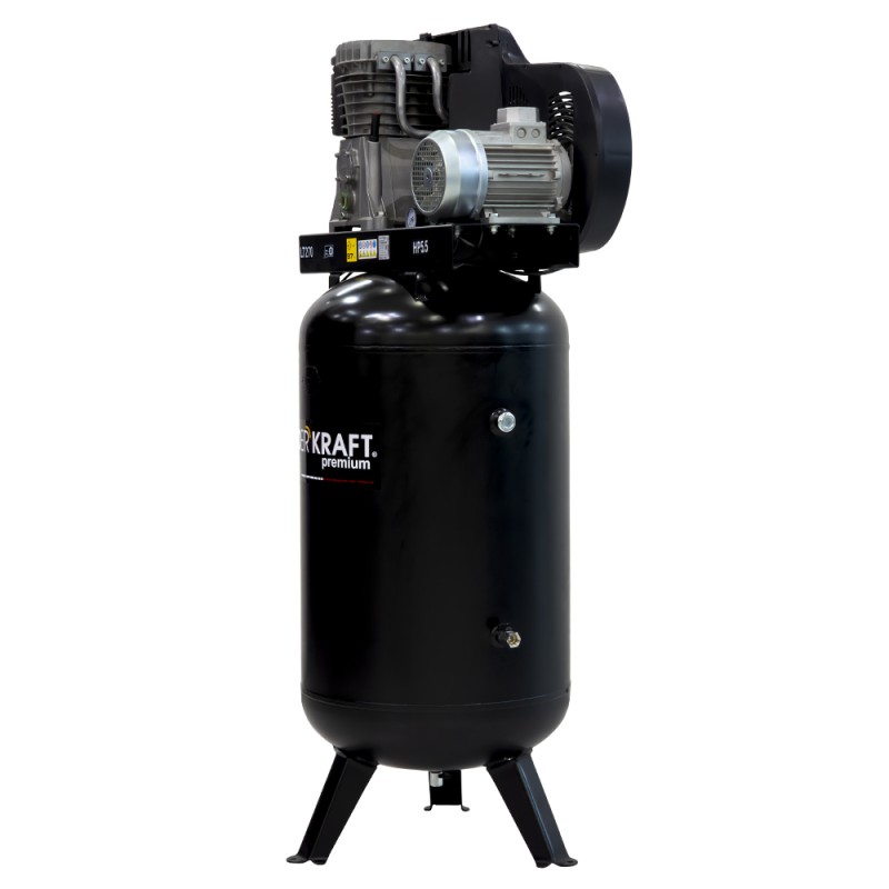 WDK-92760 Поршневой вертикальный компрессор с ременным приводом 606 л/мин, 11 бар, 380 В, 270 л, WiederKraft