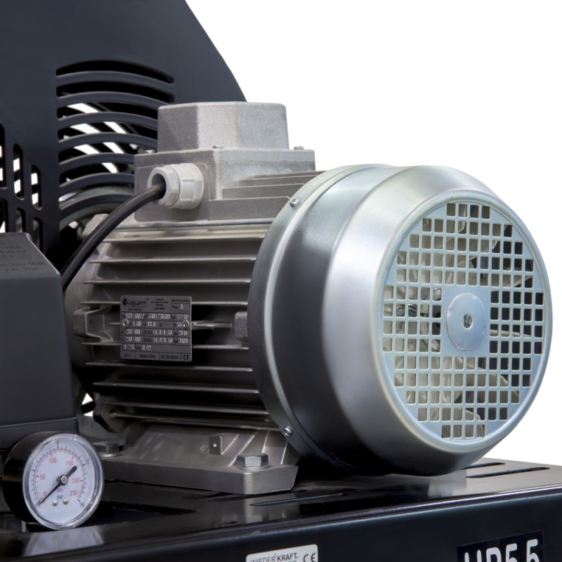 WDK-92760 Поршневой вертикальный компрессор с ременным приводом 606 л/мин, 11 бар, 380 В, 270 л, WiederKraft