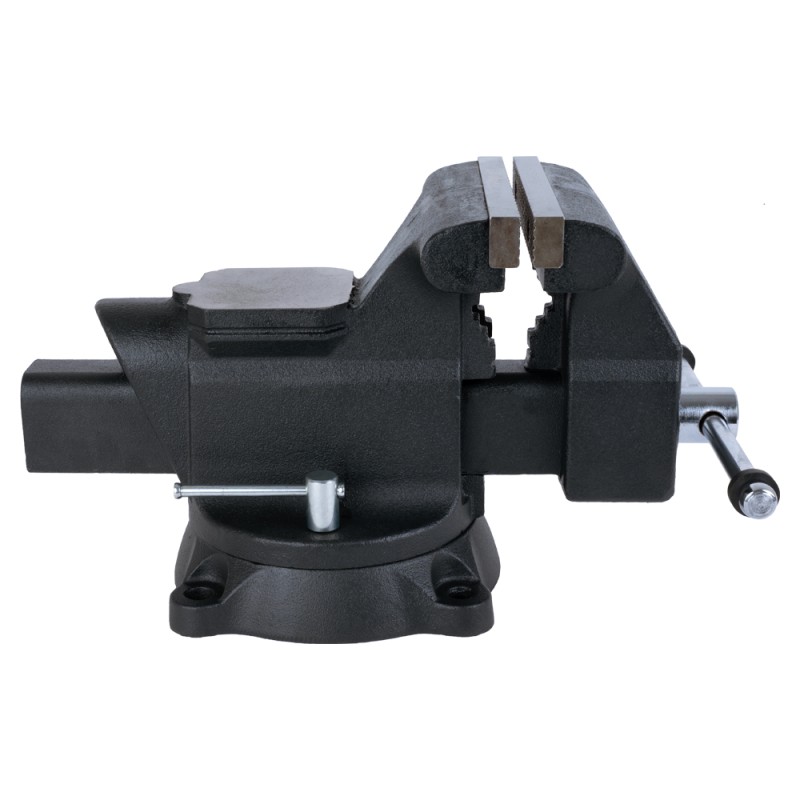 WDK-BV200 Профессиональные слесарные тиски поворотные с наковальней 200 мм, WiederKraft