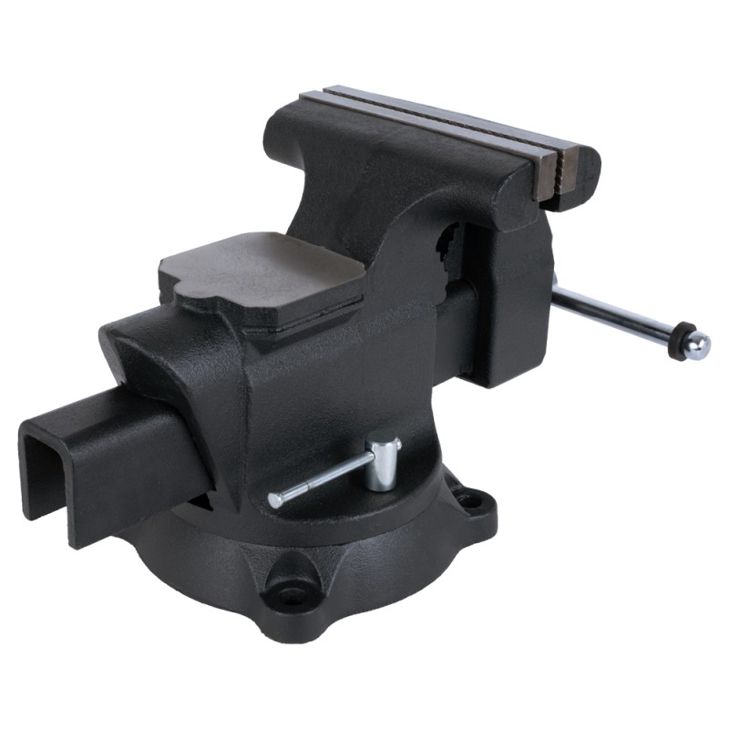 WDK-BV200 Профессиональные слесарные тиски поворотные с наковальней 200 мм, WiederKraft