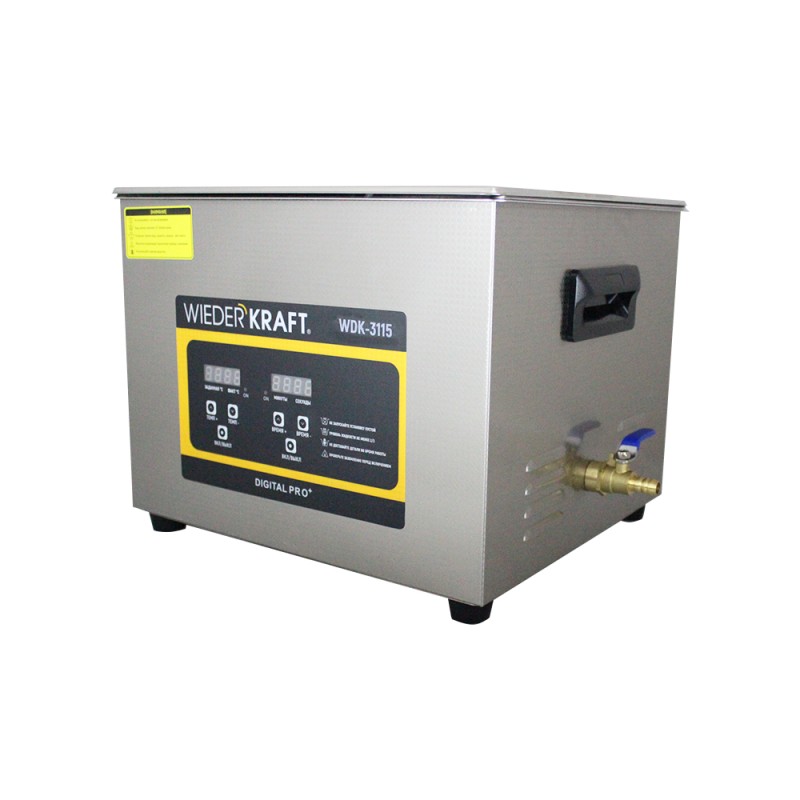 WDK-3115 Ультразвуковая мойка с подогревом, 15 л, WiederKraft WDK-3115 Ультразвуковая мойка с подогревом, 15 л, WiederKraft