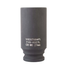 WDK-710-4027L Головка торцевая ударная глубокая 1/2", 6 граней, 27 мм