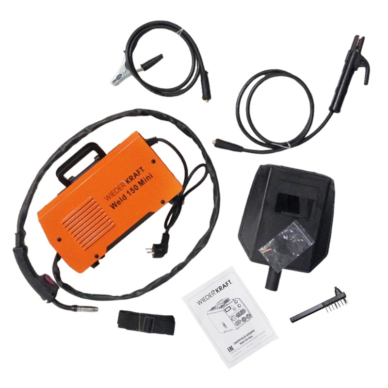 Weld 150 Mini Сварочный аппарат, MIG/MAG 150А, 220В, WiederKraft Weld 150 Mini Сварочный аппарат, MIG/MAG 150А, 220В, WiederKraft
