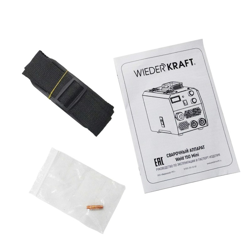 Weld 150 Mini Сварочный аппарат, MIG/MAG 150А, 220В, WiederKraft Weld 150 Mini Сварочный аппарат, MIG/MAG 150А, 220В, WiederKraft