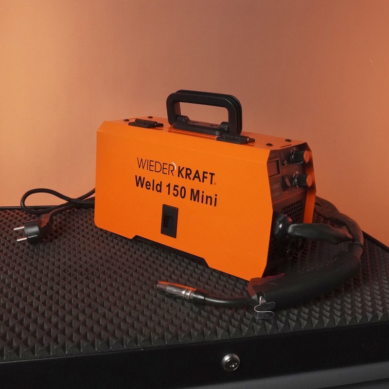 Weld 150 Mini Сварочный аппарат, MIG/MAG 150А, 220В, WiederKraft Weld 150 Mini Сварочный аппарат, MIG/MAG 150А, 220В, WiederKraft