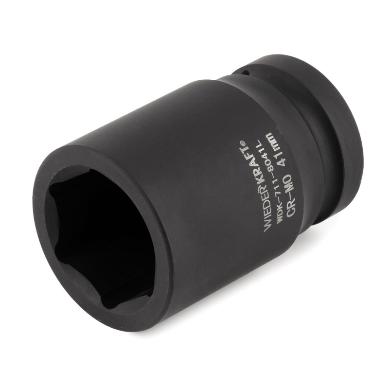 WDK-711-8041L Головка торцева ударная глубокая 1", 6 граней, 41 мм, WiederKraft