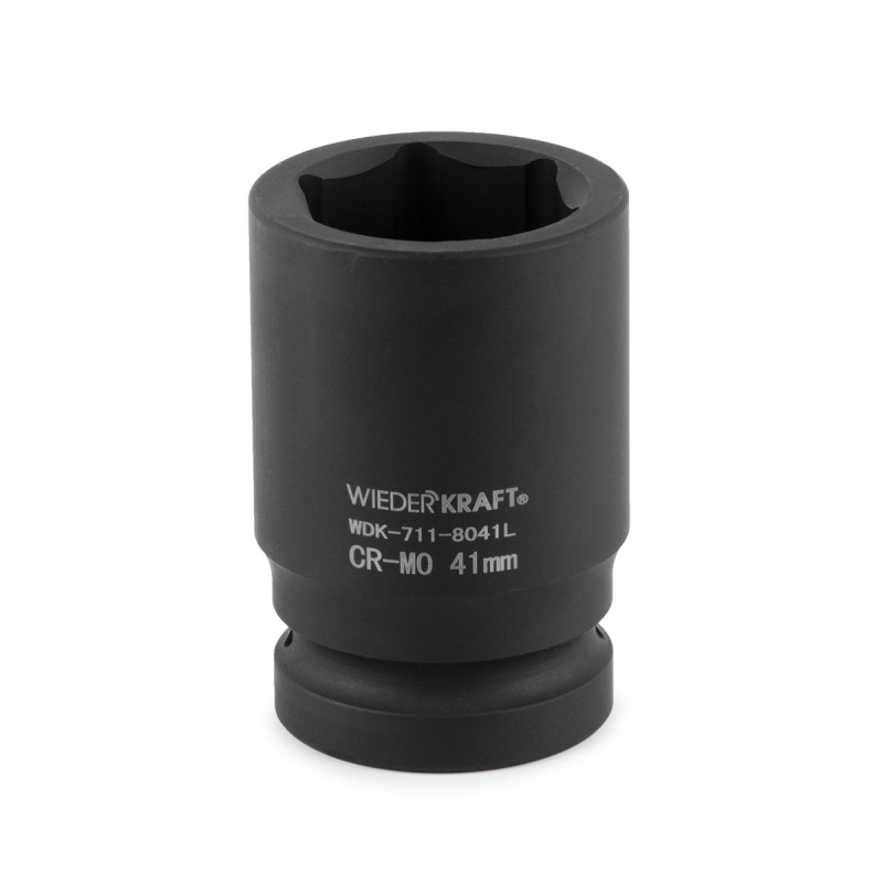 WDK-711-8041L Головка торцева ударная глубокая 1", 6 граней, 41 мм, WiederKraft